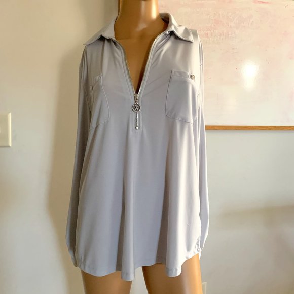 Anne Klein Tops - Anne Klien Front Zipper Shirt